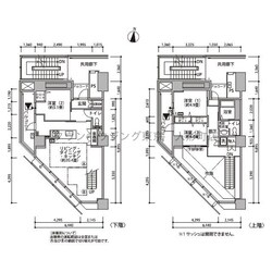 東雲キャナルコートＣＯＤＡＮ２１号棟の物件間取画像